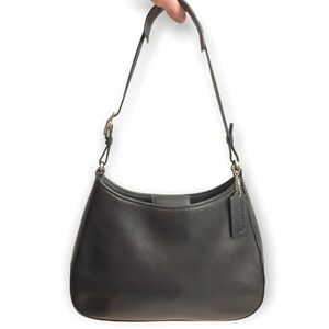 Coach vintage mini black leather bag 8319